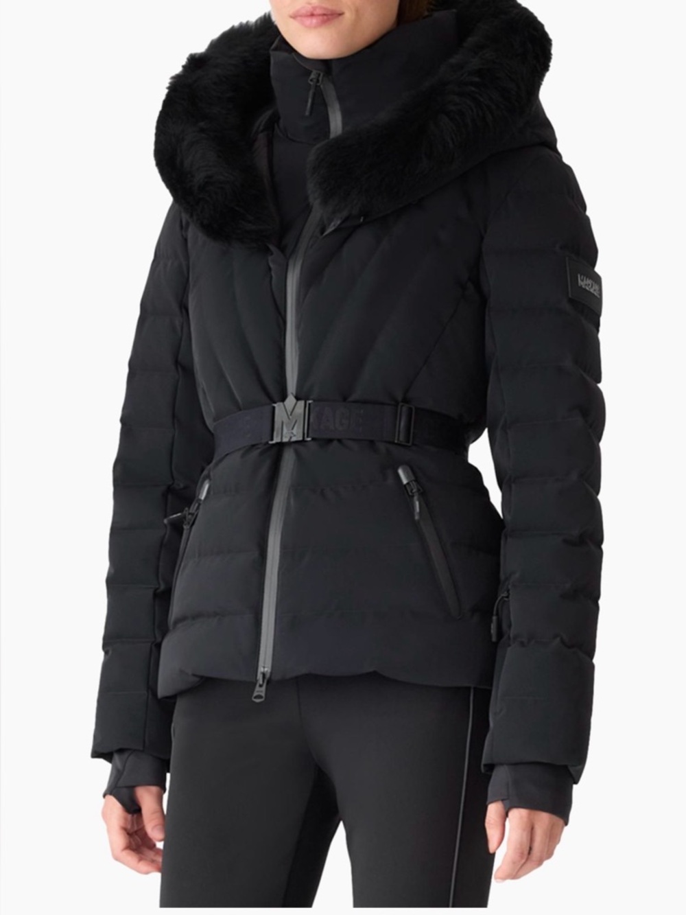 MACKAGE SKI ELITA-SH BLACK XXL - Brand New ladies Ski down Jacket